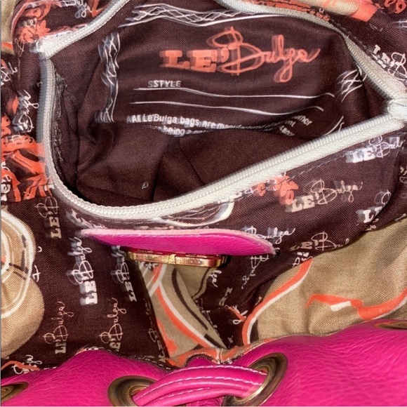 Le Bulga Pink All Leather Large Hobo - Picture 14 of 15